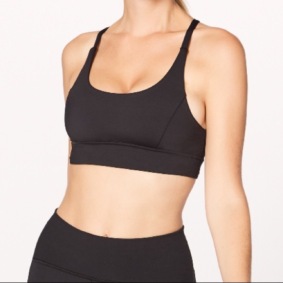 NWT BLACK LULULEMON TRAIN TIMES BRA - 6 or 8 - Picture 2 of 8